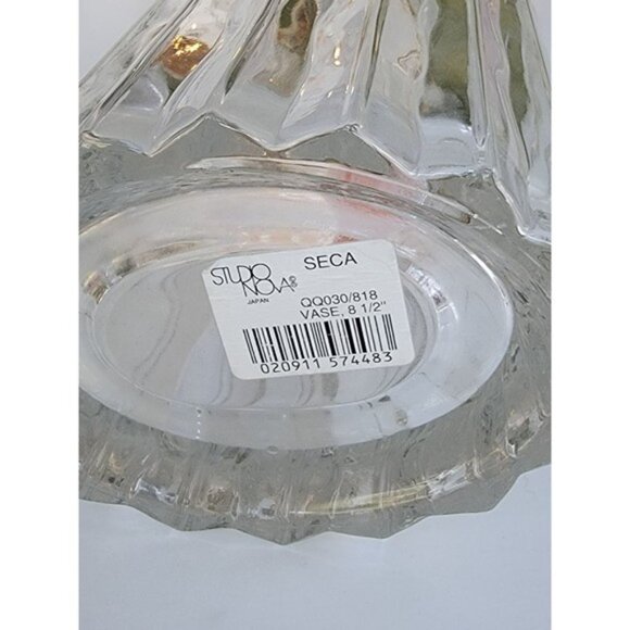 Studio Nova Vintage glass flower vase Japan QQ030/818 8 1/2" Home Decor - Picture 4 of 4